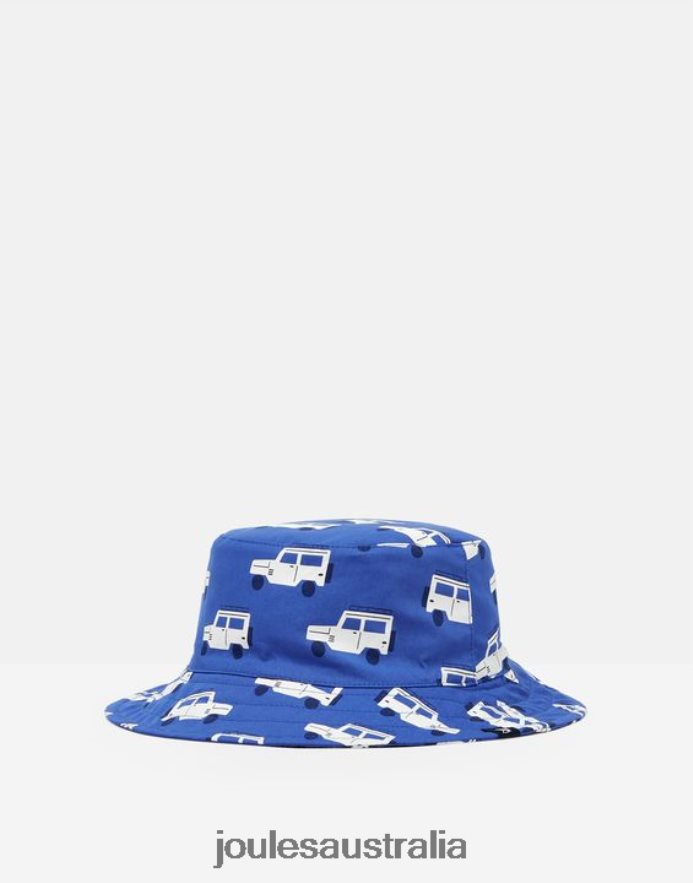 Joules Accessories Babies Brit Printed Sun Hat NVVNL432 SMALL BLUE TRUCKS