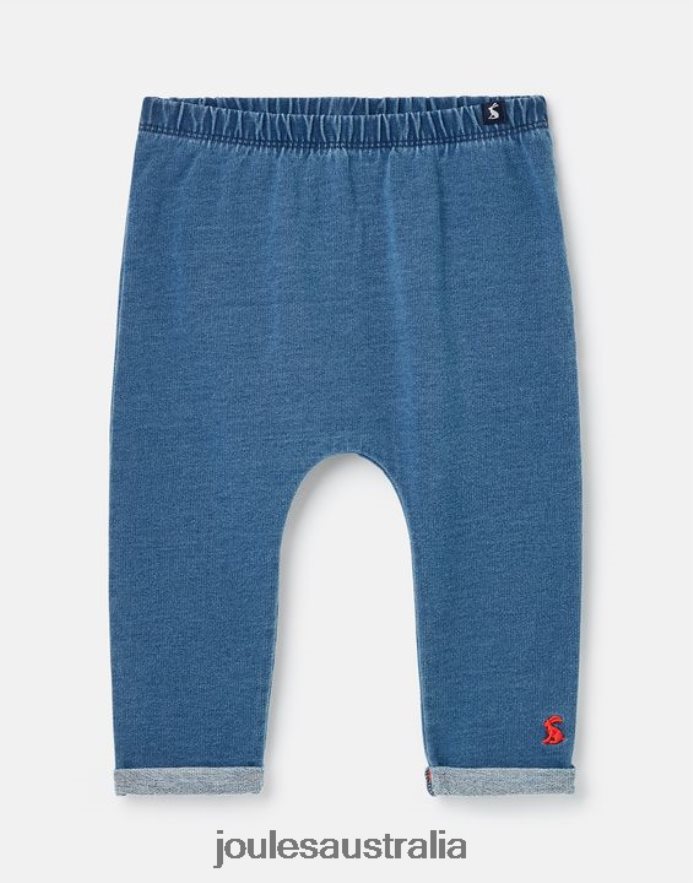 Joules Apparel Babies Grove Denim Seamless Pants 0-24 Months NVVNL441 DENIM