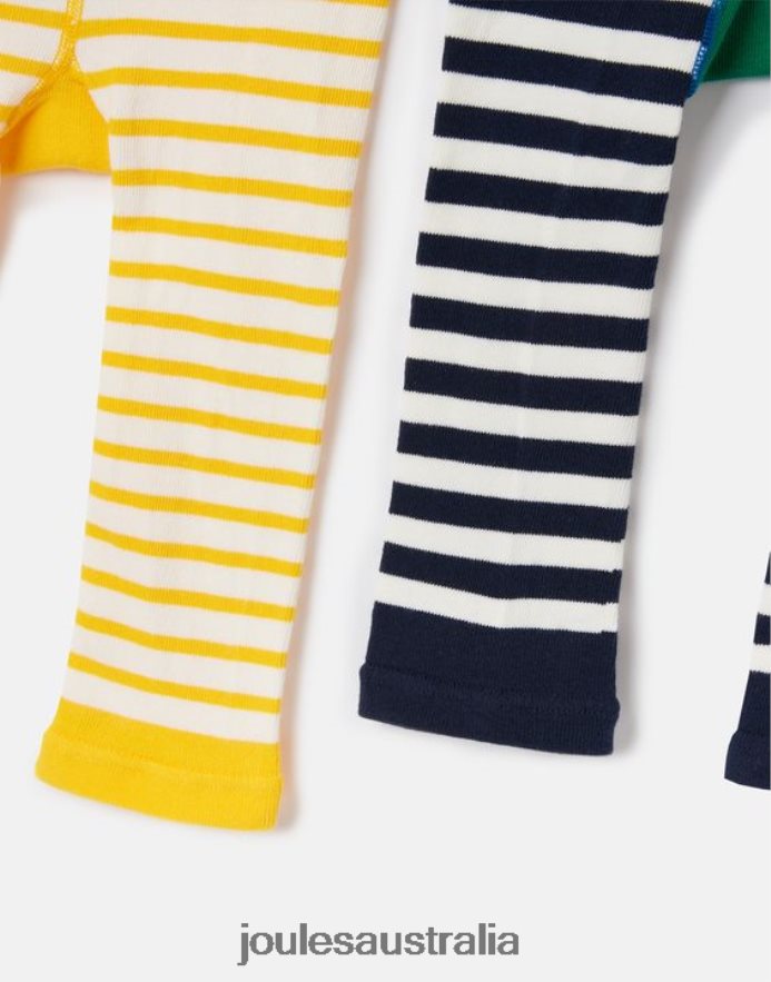Joules Apparel Babies Lively 2 Pack Character Leggings NVVNL423 COW CHICK