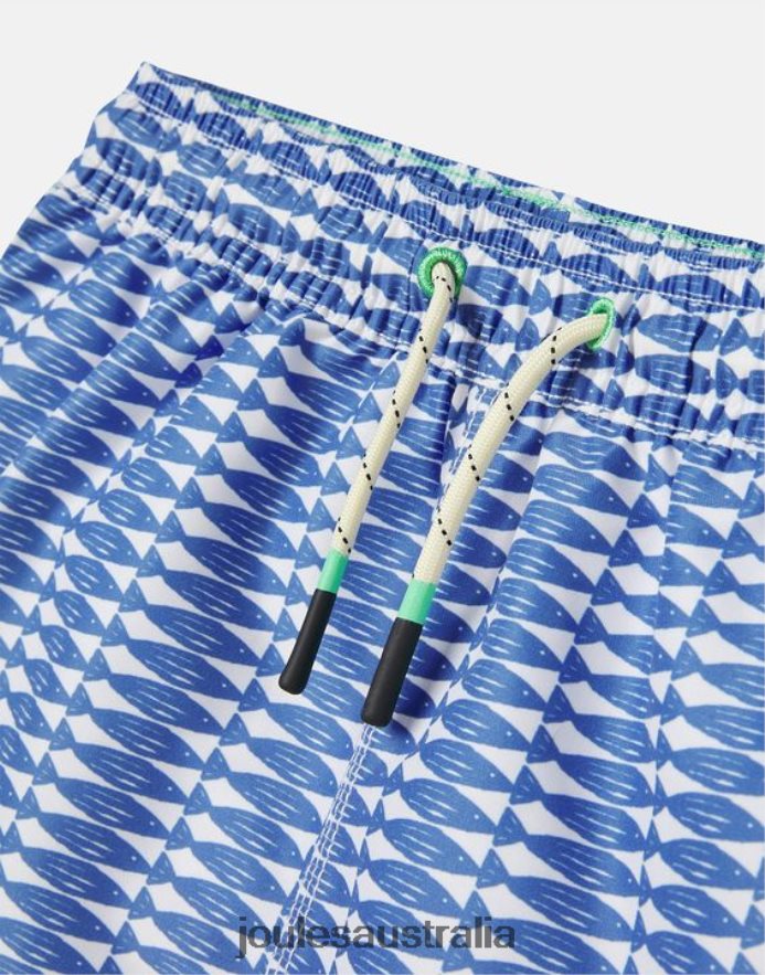 Joules Apparel Babies Ocean Printed Swimming Shorts 2-12 Years NVVNL356 BLUE FISH