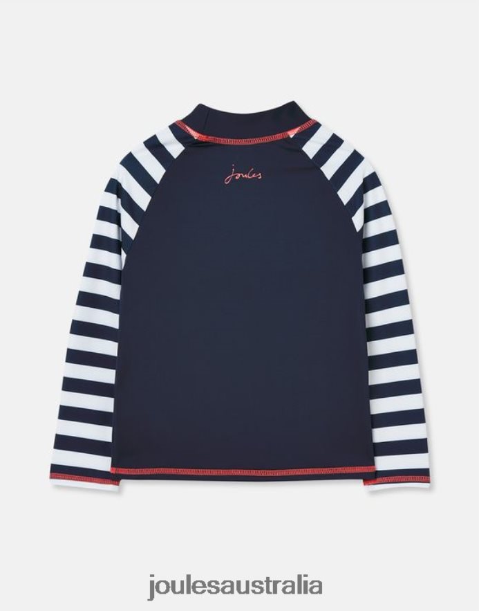 Joules Apparel Babies Chase Long Sleeve Rash Guard NVVNL365 NAVY WAVE RIDER