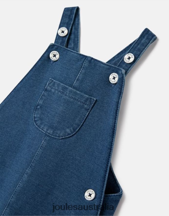 Joules Apparel Babies Maybridge Denim Dungarees 0-24 Months NVVNL424 DENIM