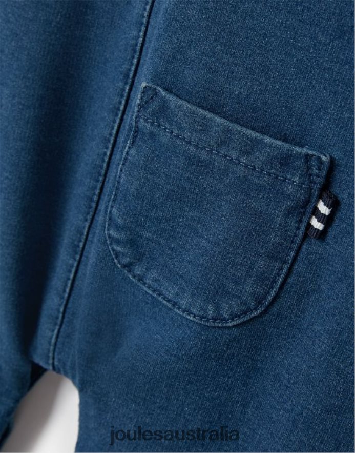 Joules Apparel Babies Maybridge Denim Dungarees 0-24 Months NVVNL424 DENIM