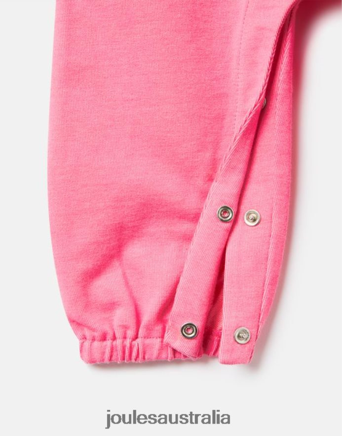 Joules Apparel Babies Maybridge Dungarees 0-3 Years NVVNL404 AURORA PINK