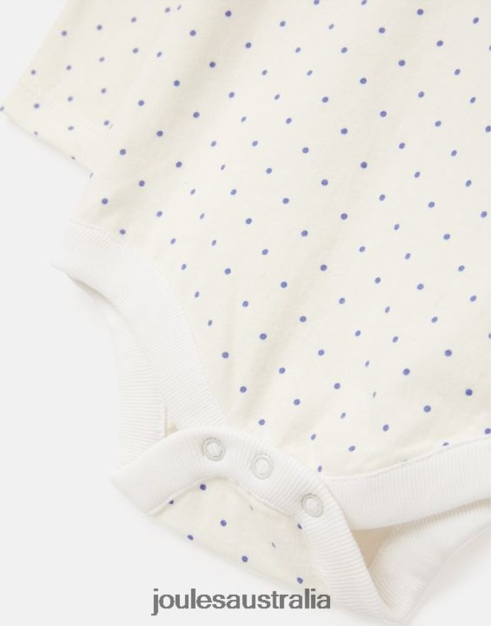 Joules Apparel Babies Olive Pack of Two Bodysuits 0-9 Months NVVNL416 SPOT STRIPE