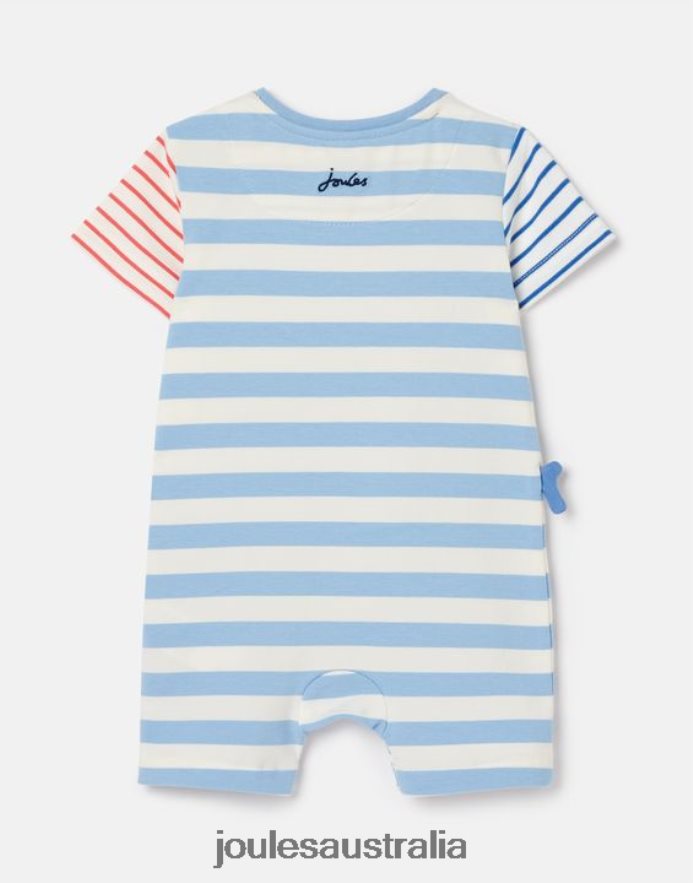 Joules Apparel Babies Patch Artwork Romper 0-24 months NVVNL425 BLUWHALES
