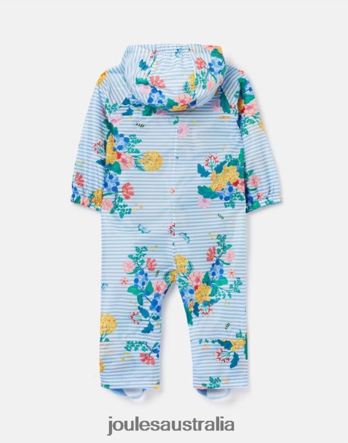 Joules Apparel Babies Puddle Waterproof Suit 3 Months-3 Years NVVNL414 BLUE STRIPE FLORAL