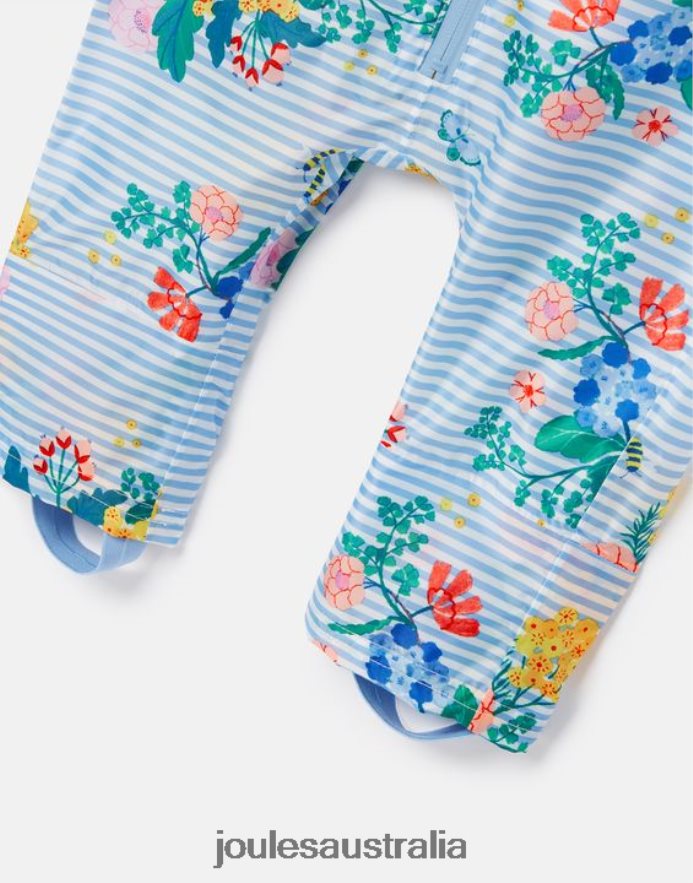 Joules Apparel Babies Puddle Waterproof Suit 3 Months-3 Years NVVNL414 BLUE STRIPE FLORAL