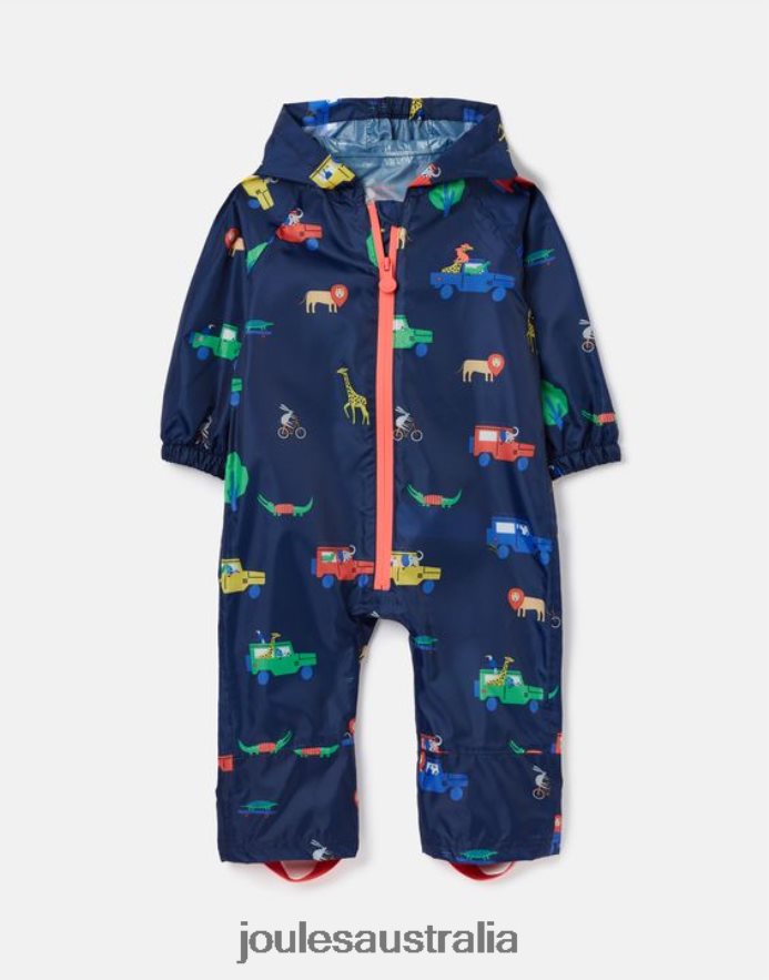 Joules Apparel Babies Puddle Waterproof Suit 3 Months-3 Years NVVNL440 NAVY SAFARI