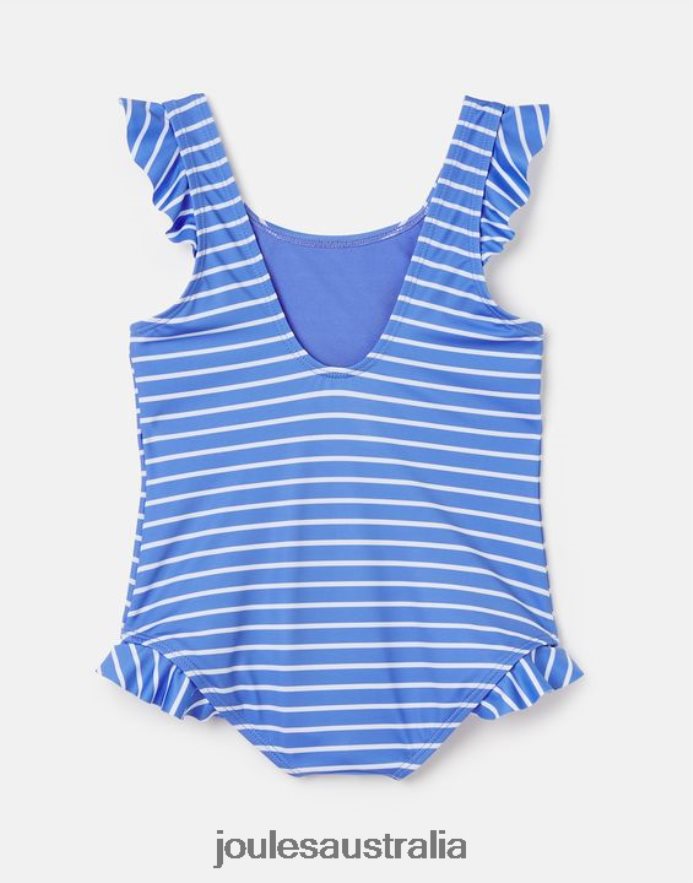 Joules Apparel Babies Splash Sequin Artwork Swimsuit 2-12 Years NVVNL299 BLUE STRIPE FLAMINGO