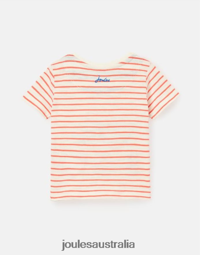 Joules Apparel Babies Tate Artwork T-Shirt 0-3 Years NVVNL401 RED STRIPE TRUCK