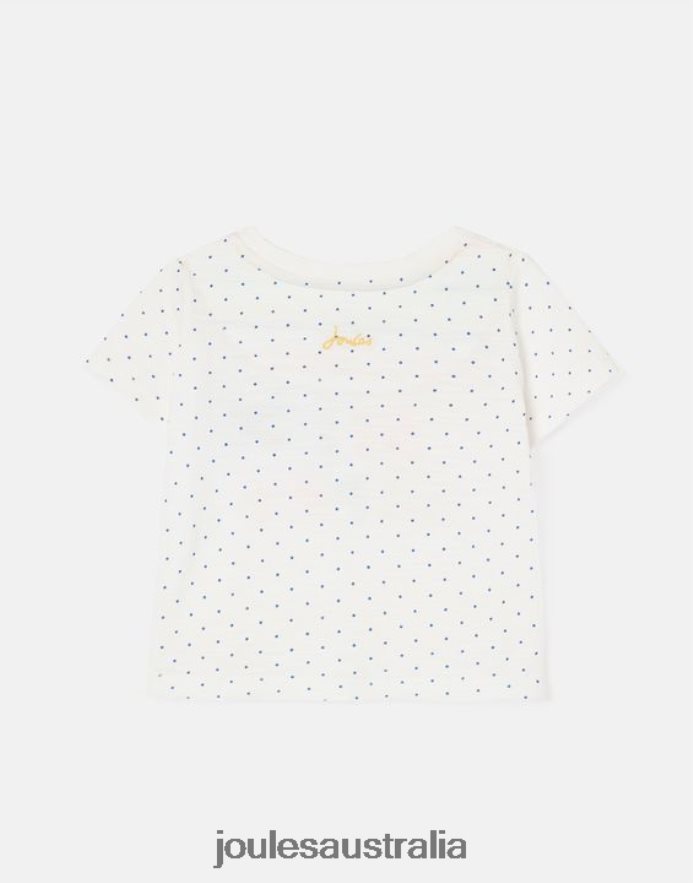 Joules Apparel Babies Tate Artwork T-Shirt 0-3 Years NVVNL422 WHITE SPOT BEE