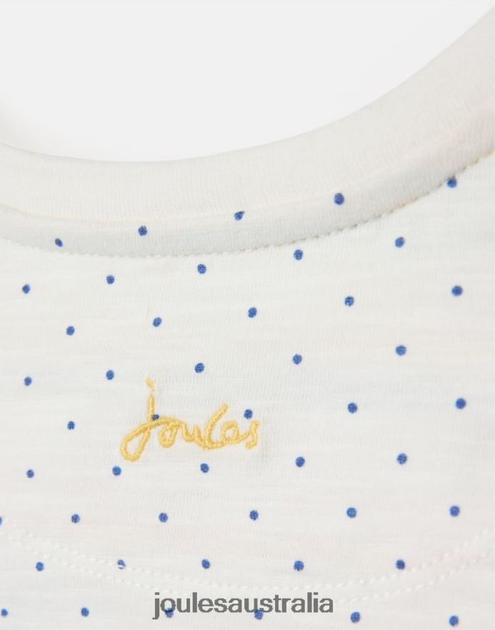 Joules Apparel Babies Tate Artwork T-Shirt 0-3 Years NVVNL422 WHITE SPOT BEE
