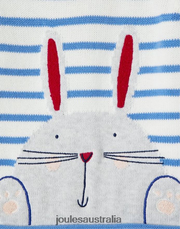 Joules Apparel Babies Winnie Intarsia Sweater 0-3 Years NVVNL411 BUNNY STRIPE