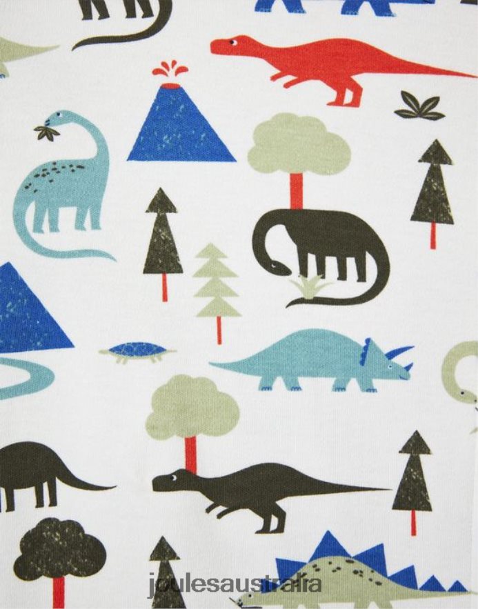 Joules Apparel Babies Zippy Organically Grown Cotton Onesie 0-9 Months NVVNL429 DINO