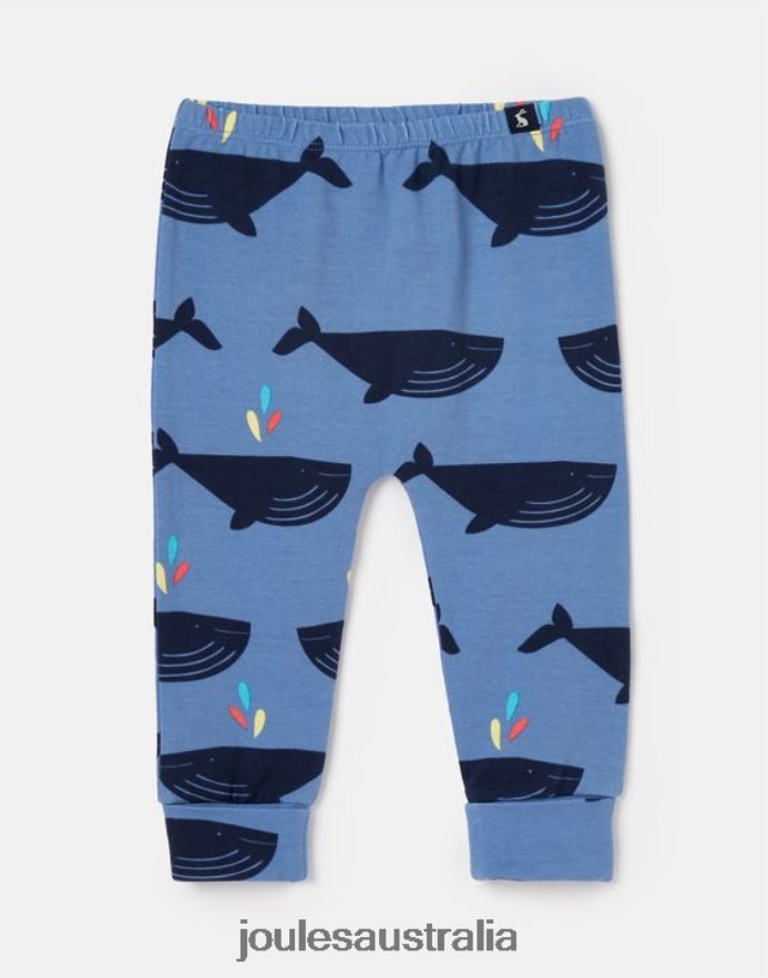 Joules Apparel Boys Payton Organically Grown Cotton Legging 0-3 Years NVVNL396 BLUEWHALE