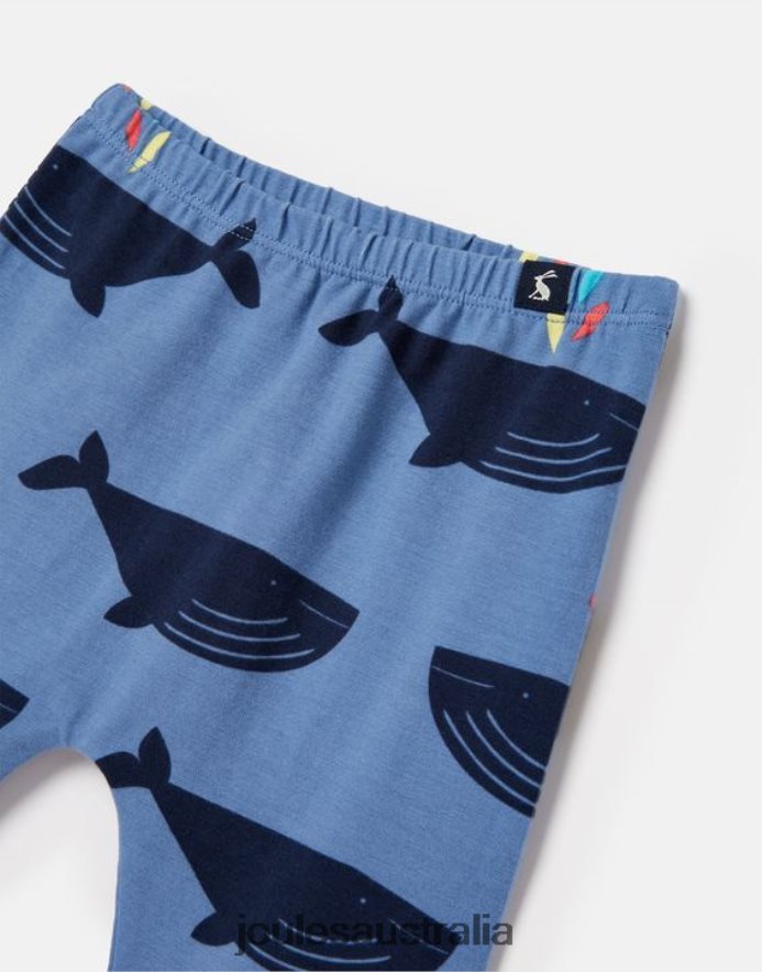 Joules Apparel Boys Payton Organically Grown Cotton Legging 0-3 Years NVVNL396 BLUEWHALE