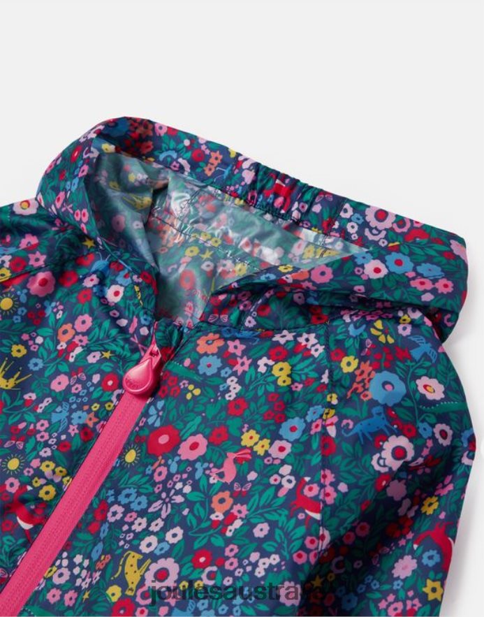 Joules Apparel Boys Puddle Waterproof Recycled Puddlesuit 1-3 Years NVVNL412 RAINBOW BLUE