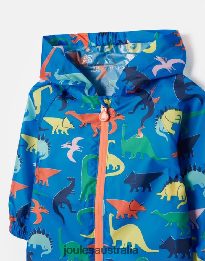 Joules Apparel Boys Puddle Waterproof Recycled Puddlesuit 1-3 Years NVVNL439 DINO BLUE