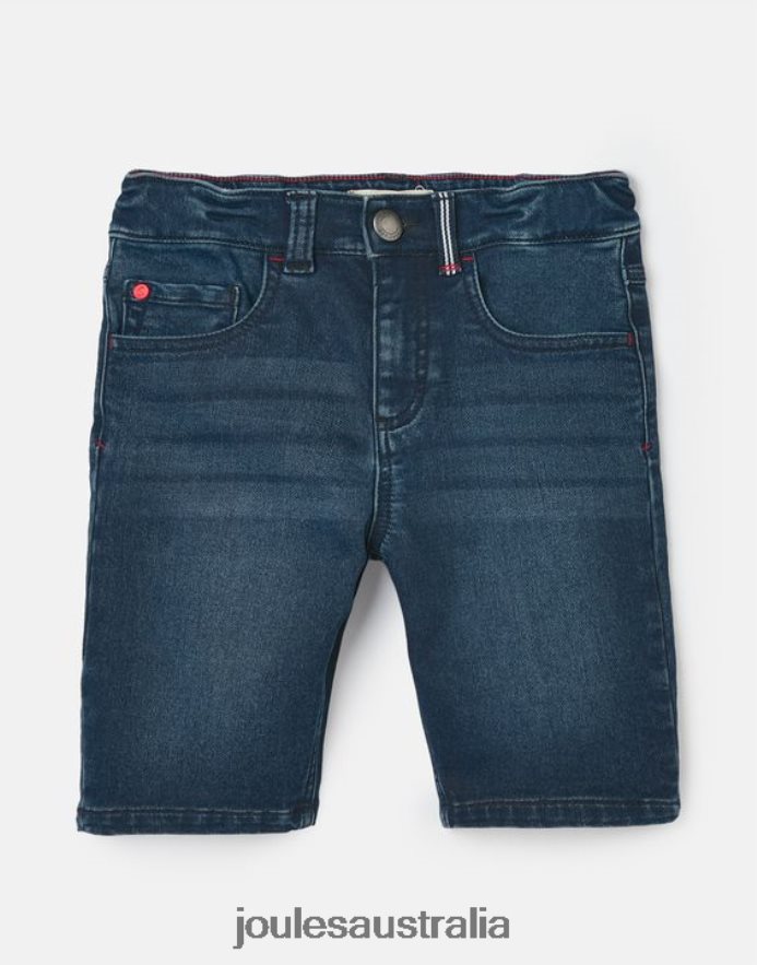 Joules Apparel Boys Brandon Jersey Denim Short 2-12 years NVVNL370 MID BLUE