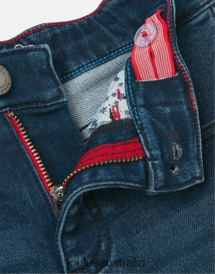 Joules Apparel Boys Brandon Jersey Denim Short 2-12 years NVVNL370 MID BLUE