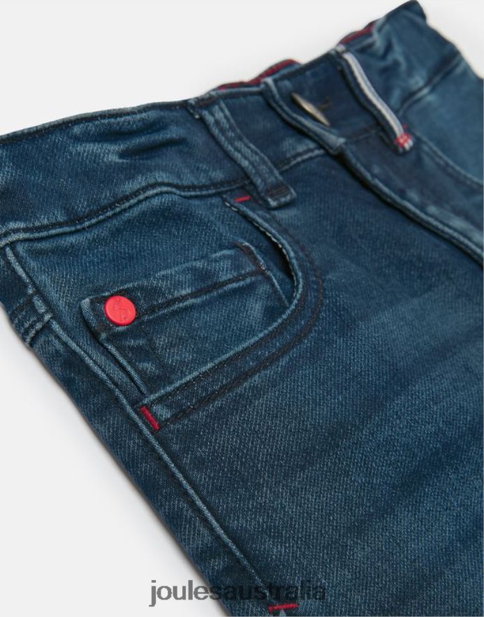 Joules Apparel Boys Brandon Jersey Denim Short 2-12 years NVVNL370 MID BLUE