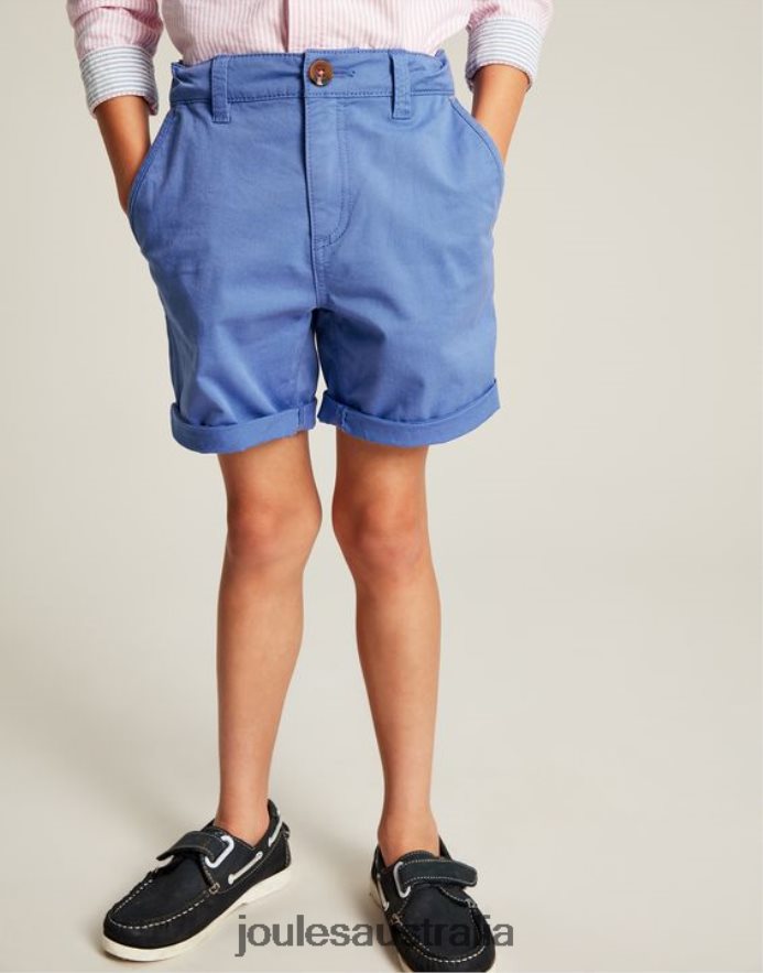 Joules Apparel Boys Caleb Chino Shorts 2-12 Years NVVNL382 WEDGEWOOD