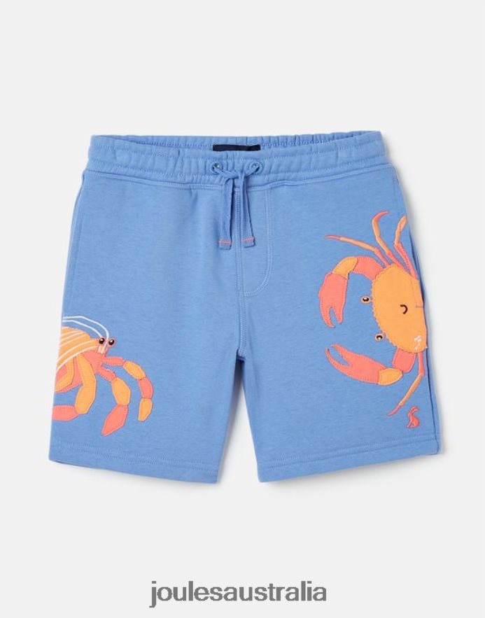 Joules Apparel Boys Hamden Novelty Sweat Shorts 2-8 Years NVVNL352 LIGHT BLUE CRABS