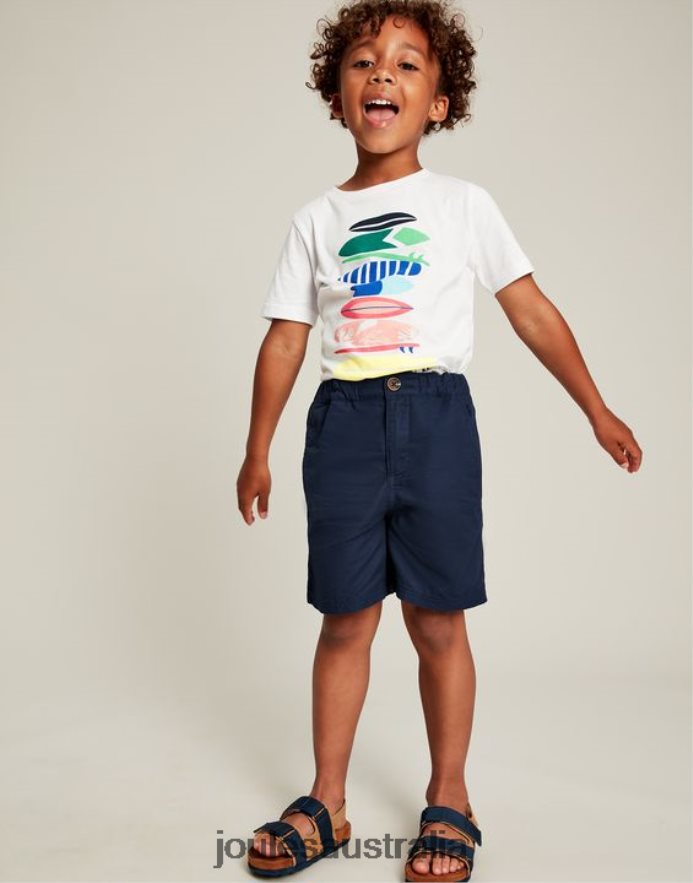 Joules Apparel Boys Jake Shorts 2-12 Years NVVNL371 FRENCH NAVY