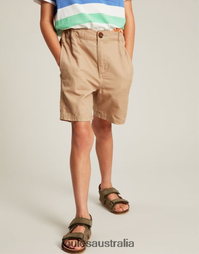 Joules Apparel Boys Jake Shorts 2-12 Years NVVNL383 LIGHT BROWN