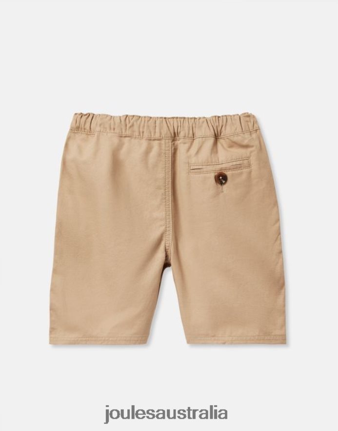 Joules Apparel Boys Jake Shorts 2-12 Years NVVNL383 LIGHT BROWN