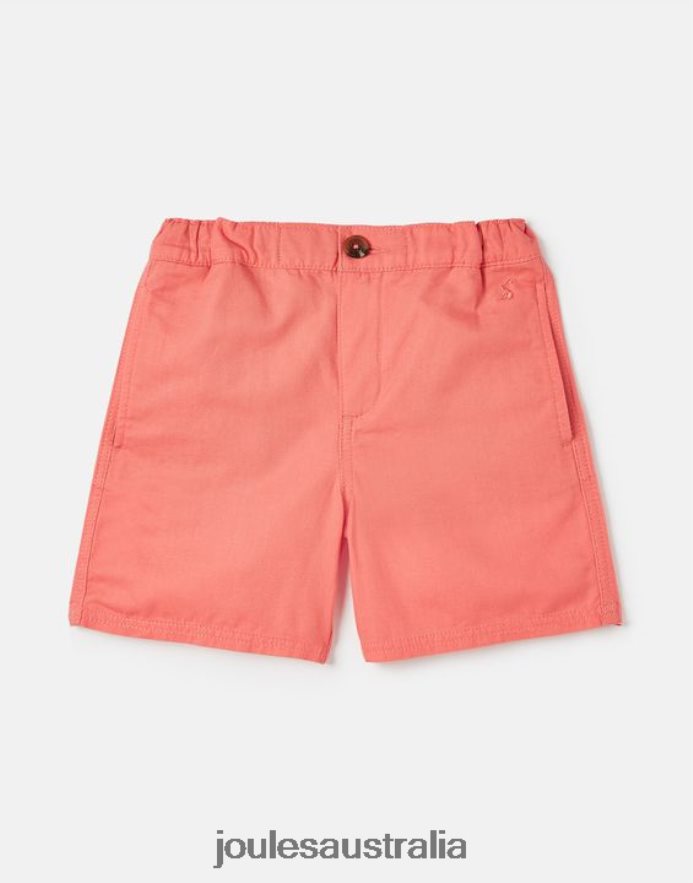 Joules Apparel Boys Jake Shorts 2-12 Years NVVNL384 SOFT CORAL