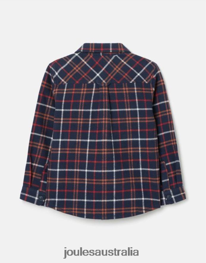 Joules Apparel Boys Aiden Shacket 2-12 years NVVNL366 NAVY MULTI CHECK