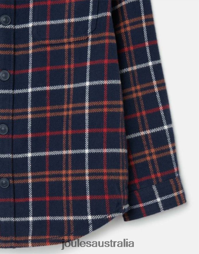 Joules Apparel Boys Aiden Shacket 2-12 years NVVNL366 NAVY MULTI CHECK
