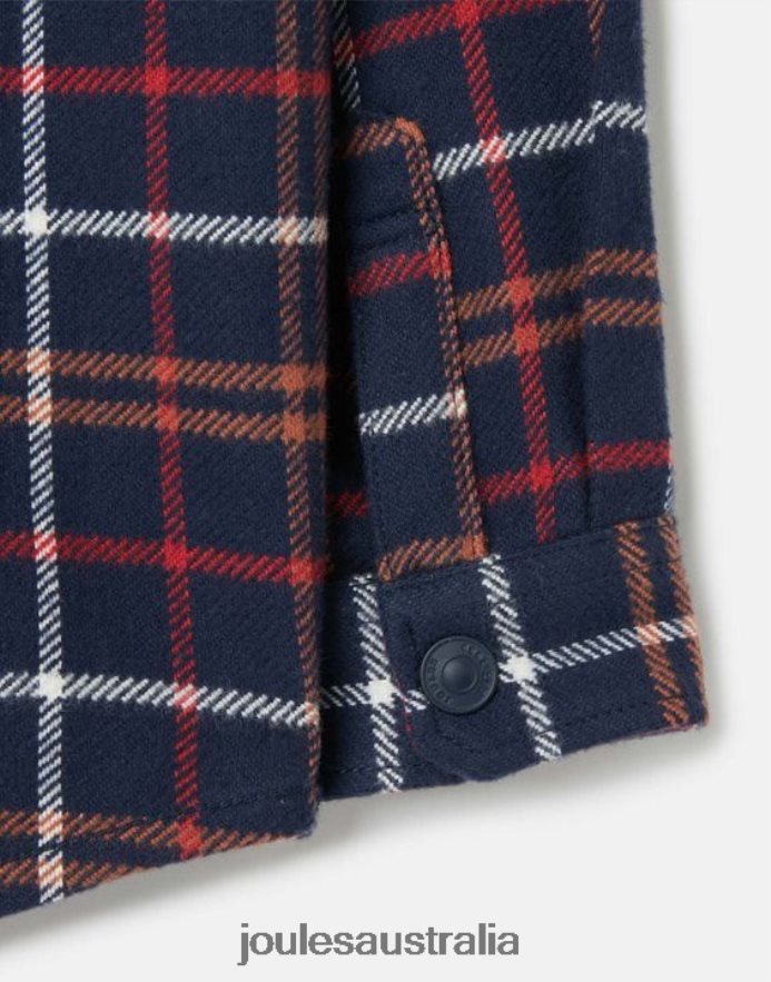 Joules Apparel Boys Aiden Shacket 2-12 years NVVNL366 NAVY MULTI CHECK
