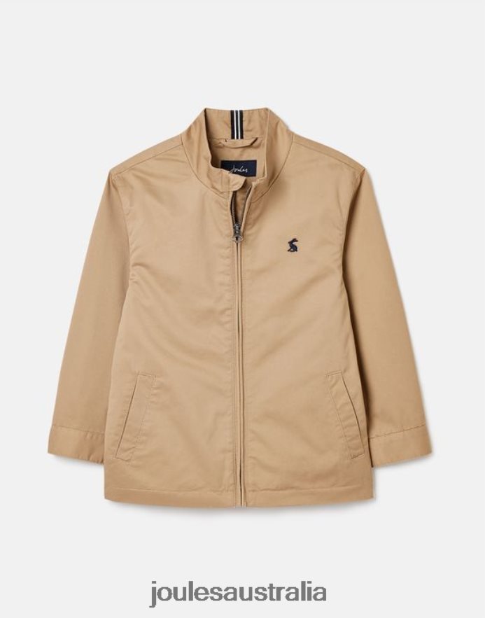 Joules Apparel Boys Harrington Jacket 2-12 Years NVVNL336 LIGHT BROWN