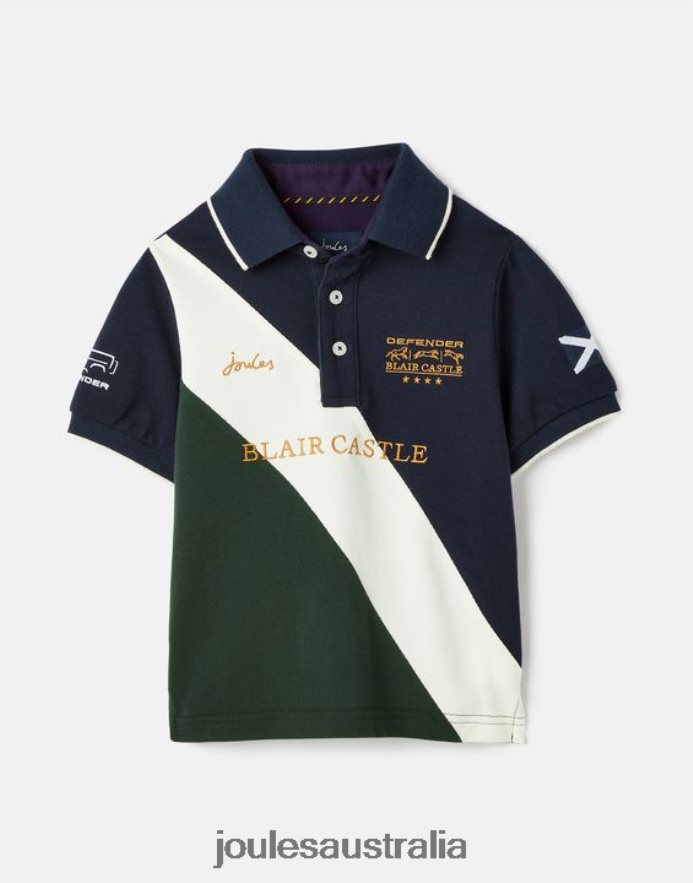 Joules Apparel Boys Blair Polo Shirt 2-12 Years NVVNL376 FRENCH NAVY