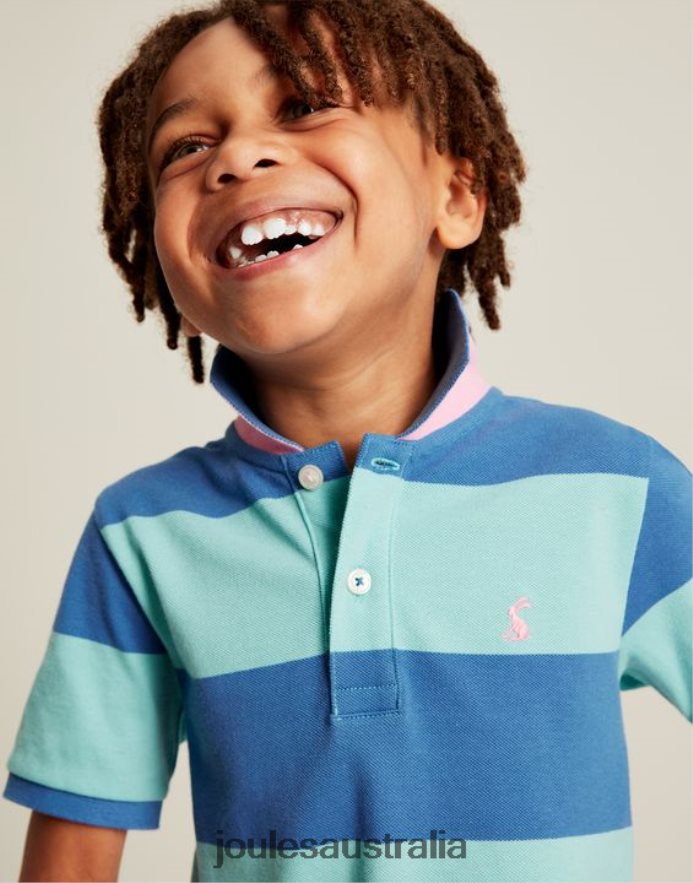 Joules Apparel Boys Filbert Stripe Polo Shirt 2-12 Years NVVNL335 BLUE STRIPE