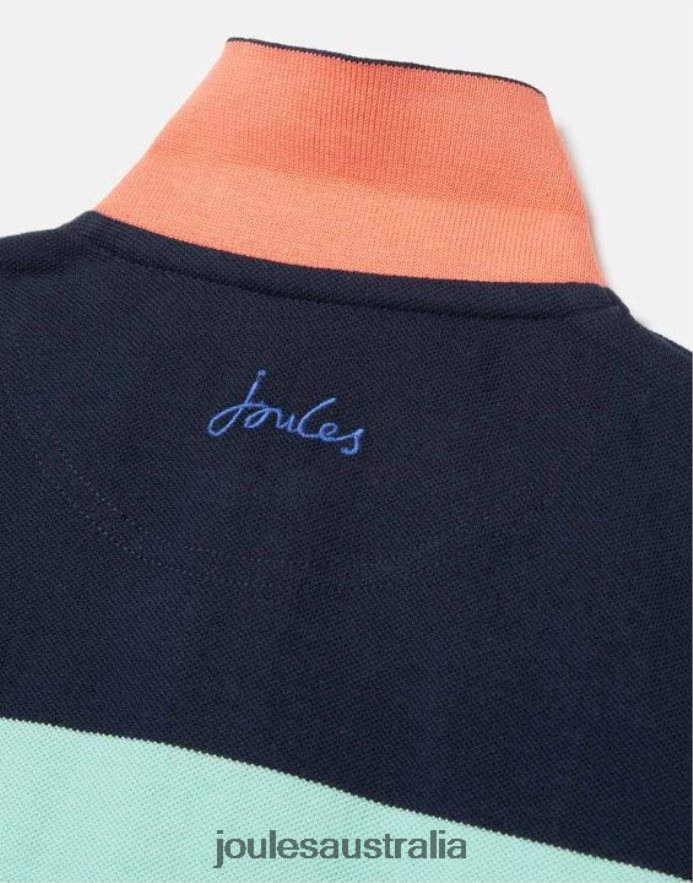 Joules Apparel Boys Filbert Stripe Polo Shirt 2-12 years NVVNL385 BLUE MULTI STRIPE
