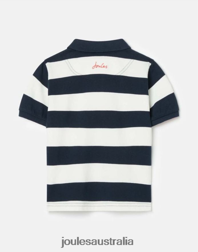 Joules Apparel Boys Filbert Stripe Polo Shirt 2-12 years NVVNL387 FRENCH NAVY STRIPE