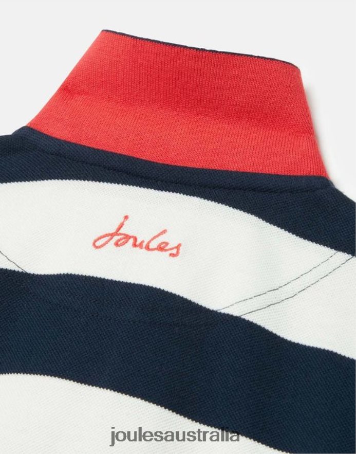 Joules Apparel Boys Filbert Stripe Polo Shirt 2-12 years NVVNL387 FRENCH NAVY STRIPE