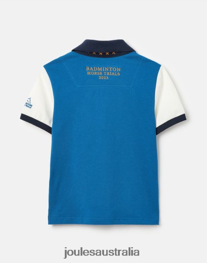 Joules Apparel Boys Kids Unisex Badminton Polo Shirt 2-12 Years NVVNL345 BLUE
