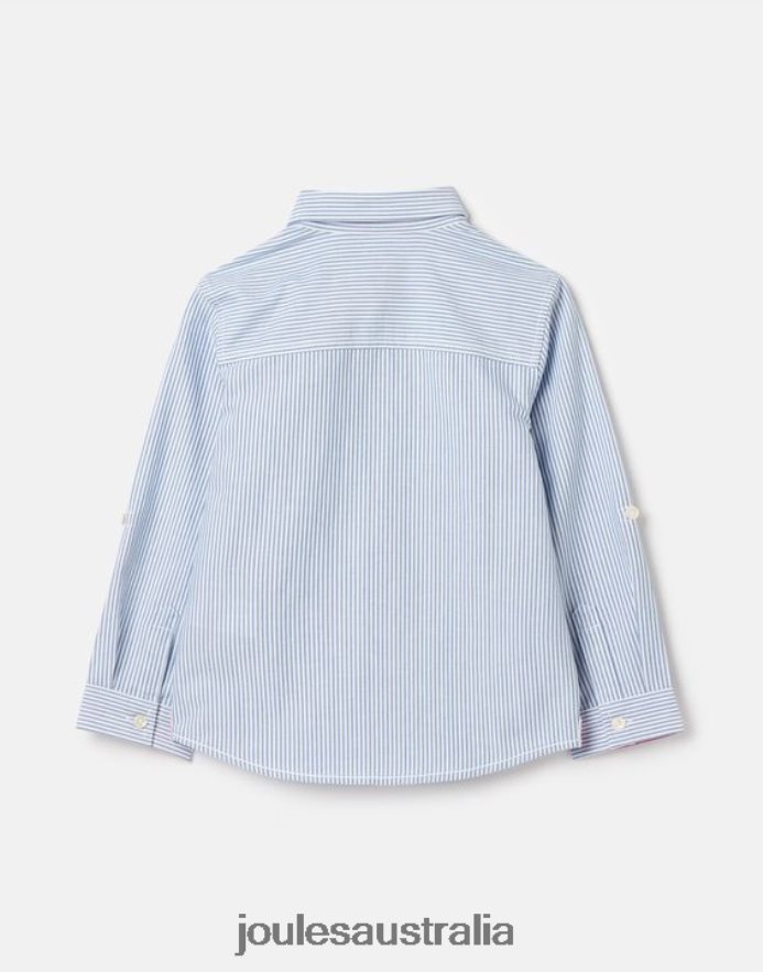 Joules Apparel Boys Oxford Stripe Shirt 2-12 Years NVVNL348 BLUE STRIPE