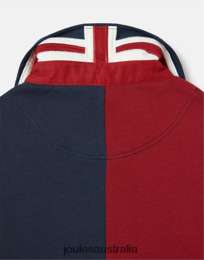 Joules Apparel Boys Union Rugby Shirt 2-12 Years NVVNL374 FRENCH NAVY
