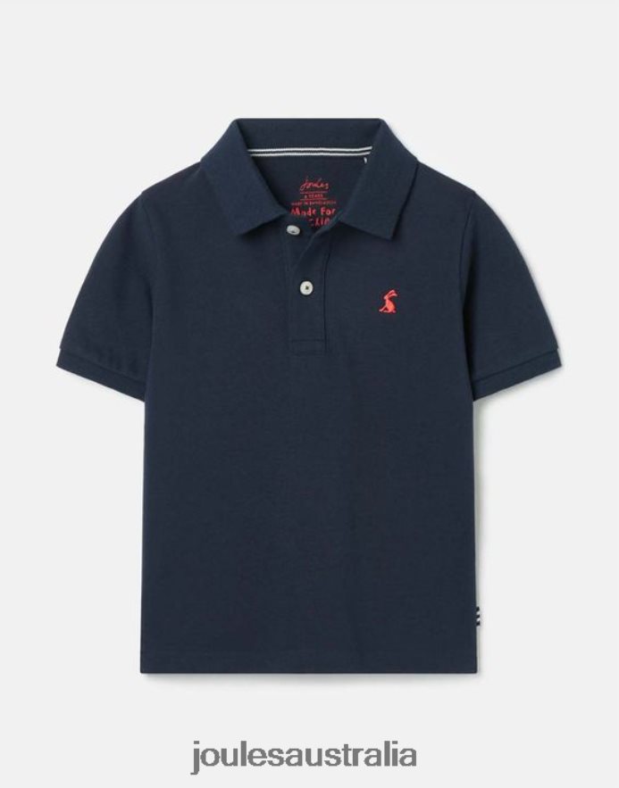 Joules Apparel Boys Woody Polo Shirt 2-12 years NVVNL372 FRENCH NAVY