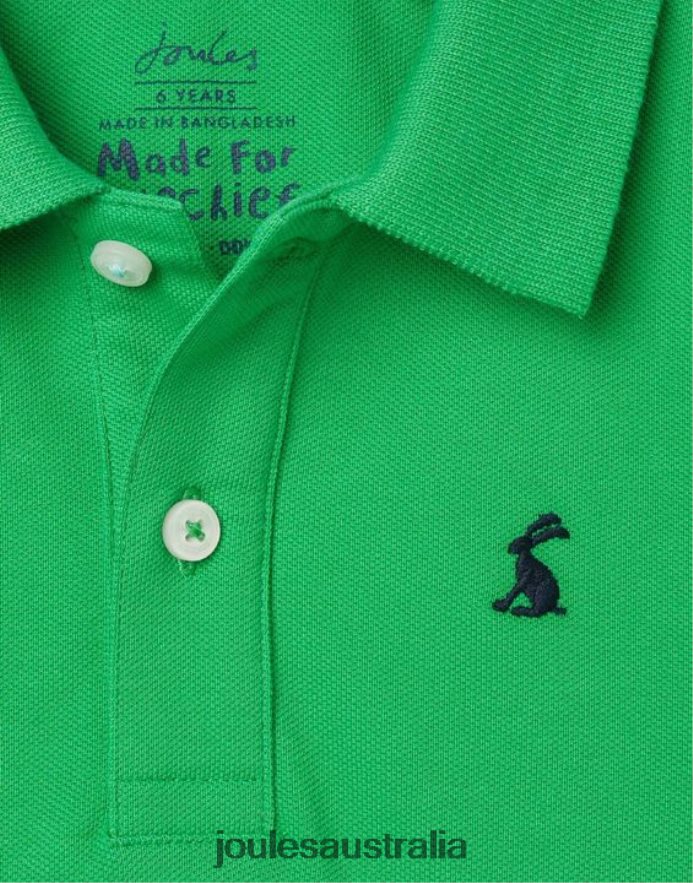 Joules Apparel Boys Woody Polo Shirt 2-12 years NVVNL377 GREEN