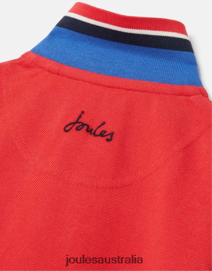 Joules Apparel Boys Woody Polo Shirt 2-12 years NVVNL380 RED