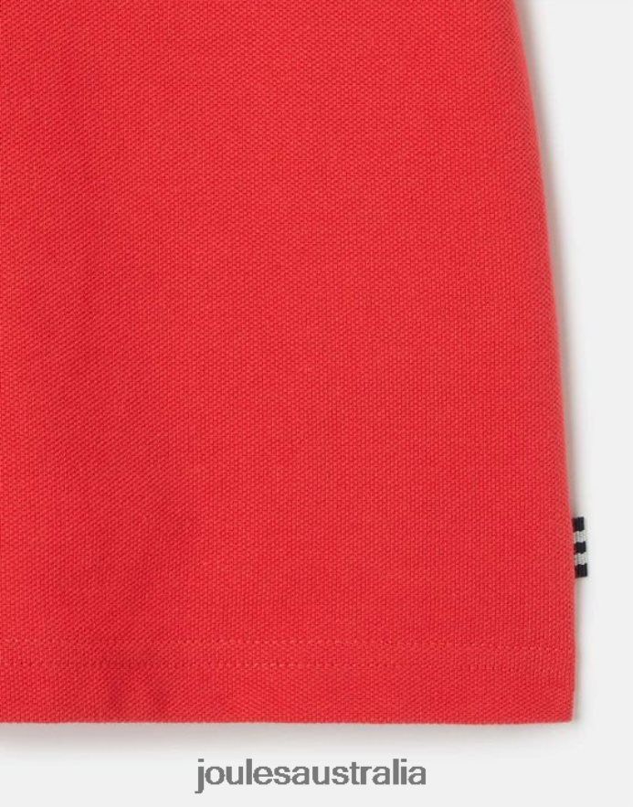 Joules Apparel Boys Woody Polo Shirt 2-12 years NVVNL380 RED