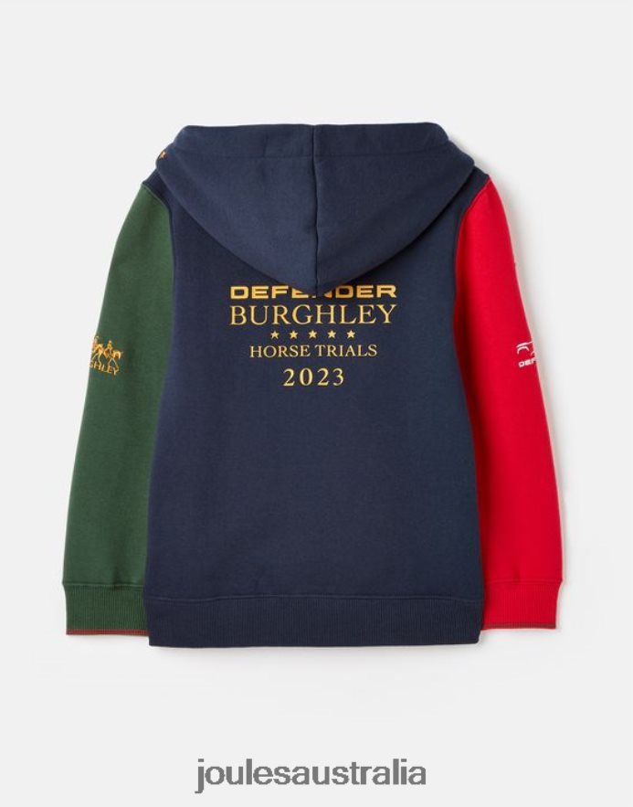 Joules Apparel Boys Unisex Burghley Hooded Sweatshirt 2-12 Years NVVNL316 FRENCH NAVY