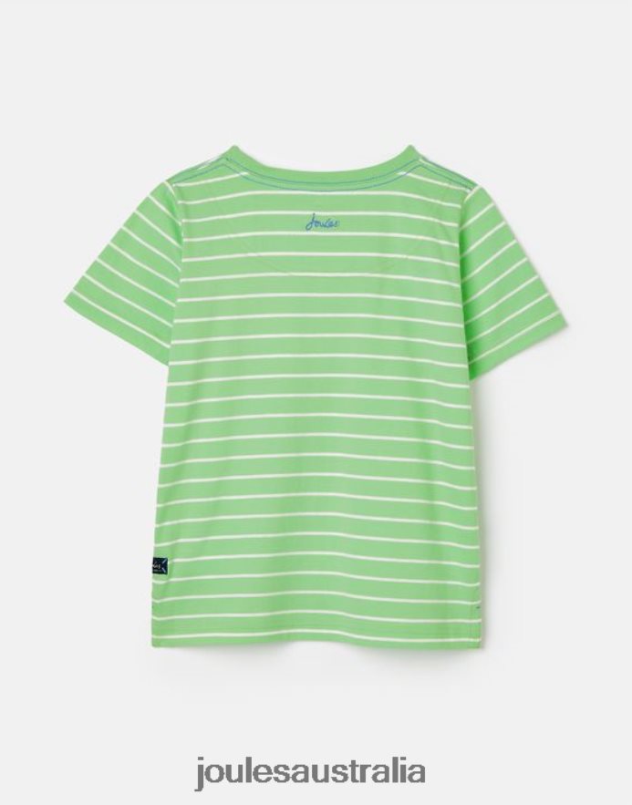 Joules Apparel Boys Archie Short Sleeve Applique T-Shirt 2-8 Years NVVNL367 GREEN OCTOPUS